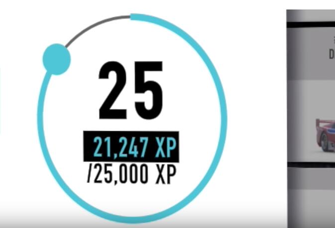 25,000 XP to level up
